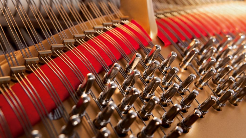 inside of a piano